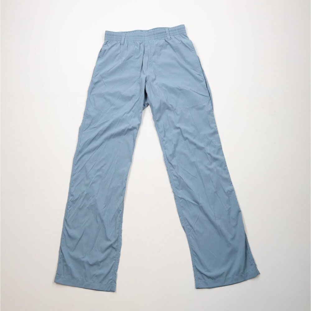 Patagonia Womens Large Spell Out Lightweight Fly Fishing Stretch Pants Blue